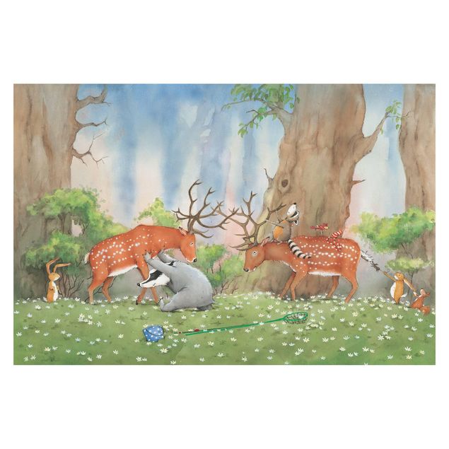 Wallpaper - Vasily Raccoon - Vasily Helps The Deer