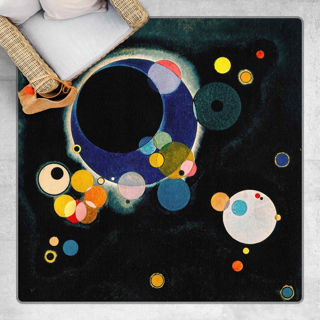black floor mats Wassily Kandinsky - Sketch Circles