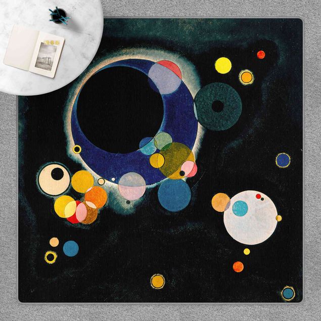 Anthracite rug Wassily Kandinsky - Sketch Circles