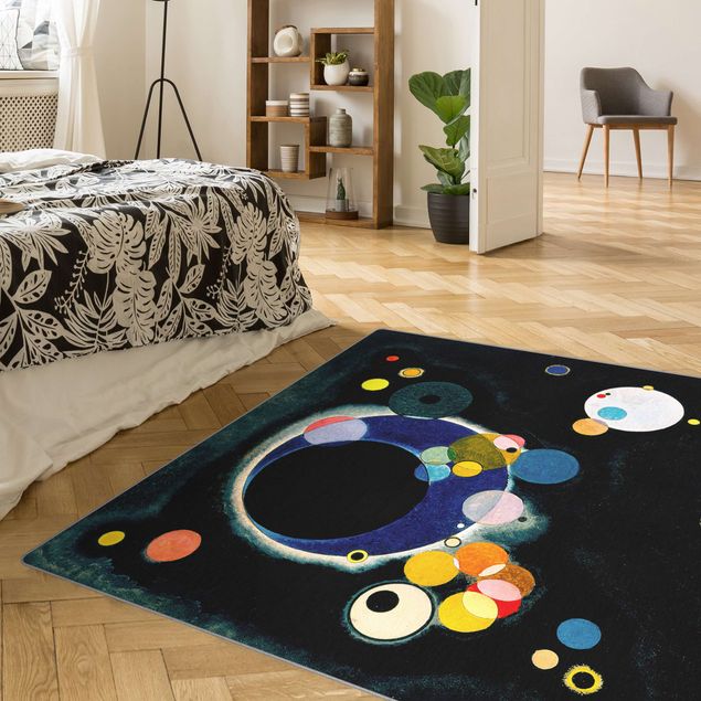 large floor mat Wassily Kandinsky - Sketch Circles