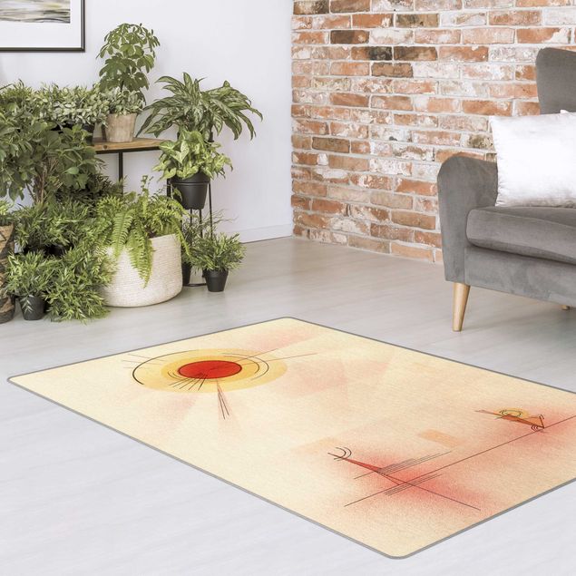 modern area rugs Wassily Kandinsky - Rays