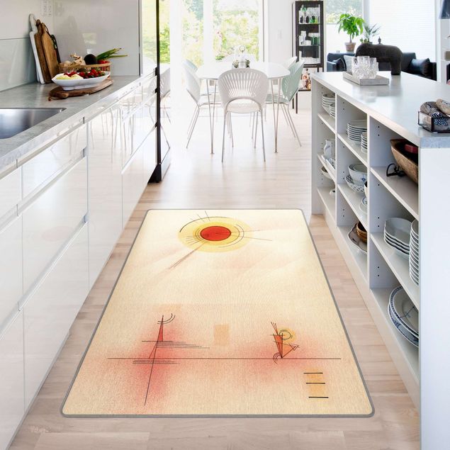large cream rug Wassily Kandinsky - Rays