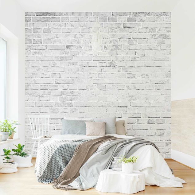 Wallpaper - White Brick Wall