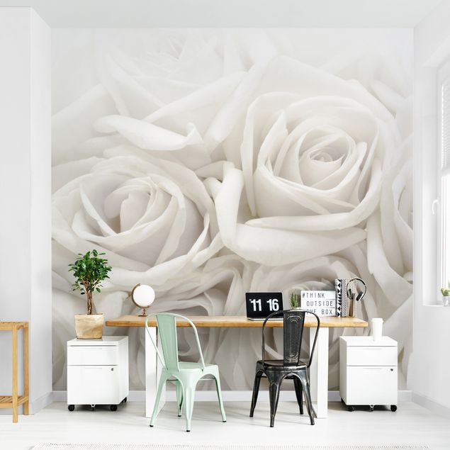Wallpaper - White Roses