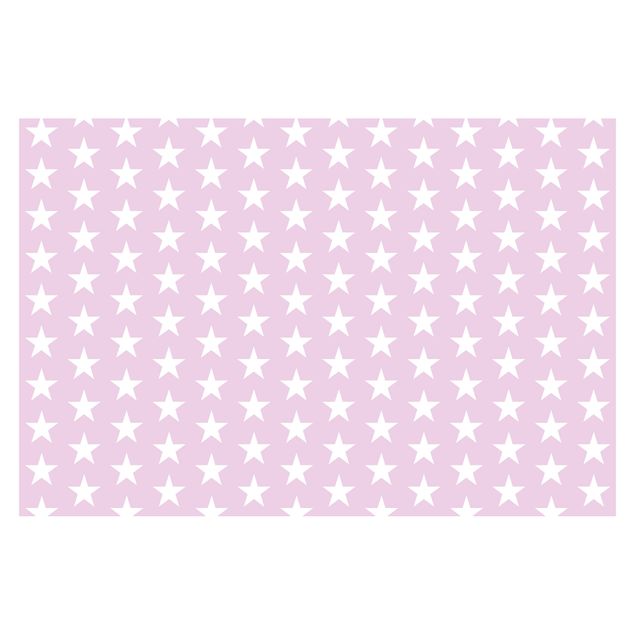Wallpaper - White Stars On Light Pink