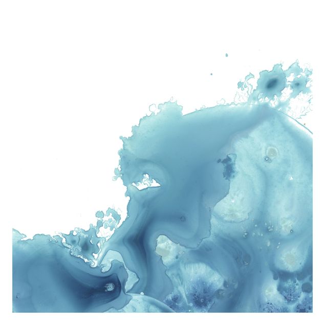 Wallpaper - Wave Watercolour Turquoise II