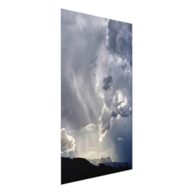 Glass print - Wild Clouds