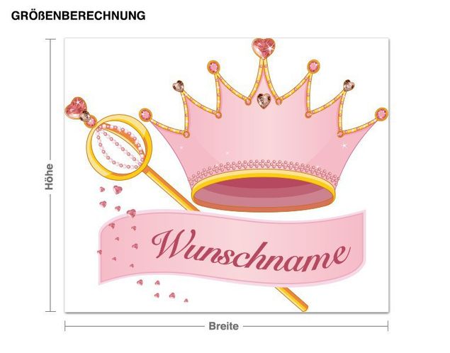 Wall stickers princess Crown and Sceptre