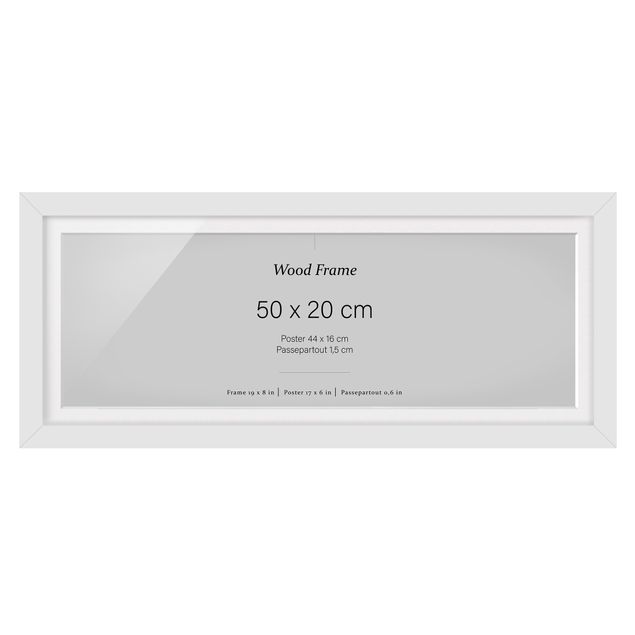 Frame - Picture Frame White Panorama Cross