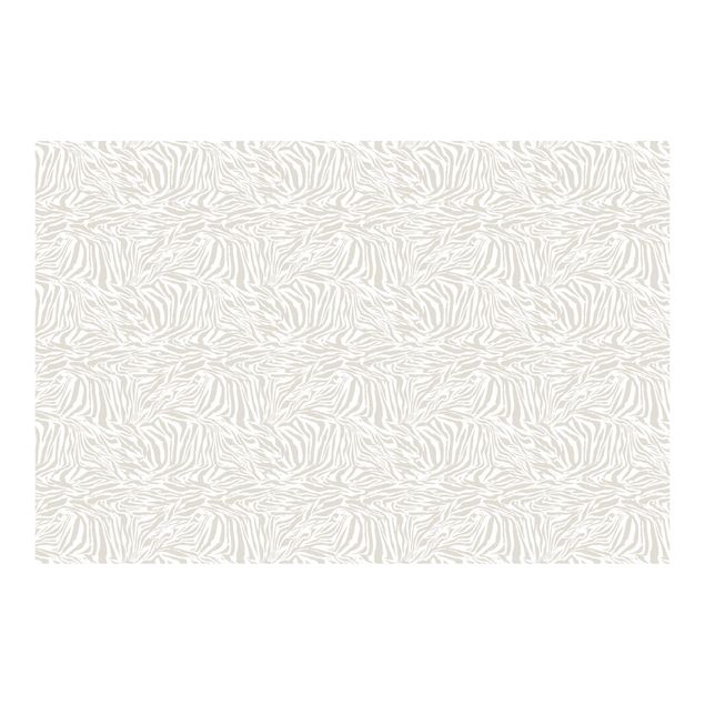 Wallpaper - Zebra Design Light Grey Stripe Pattern