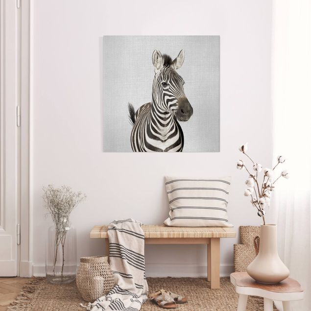 Canvas print - Zebra Zilla - Square 1:1
