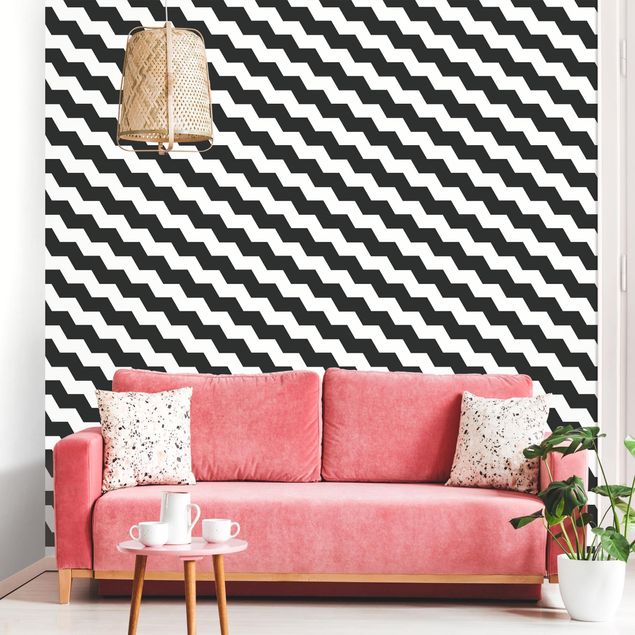 Wallpapers Zig Zag Pattern Geometry Black And White