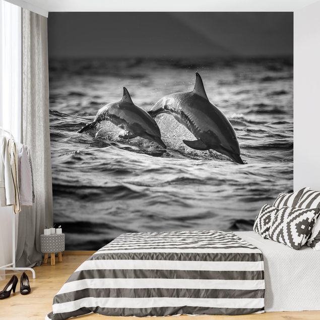 Wallpaper - Two Jumping Dolphins