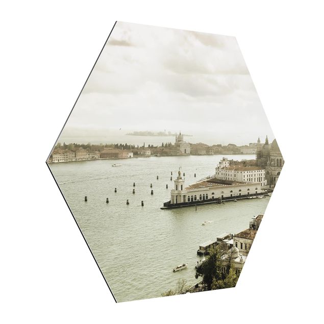 Alu-Dibond hexagon - Lagoon Of Venice