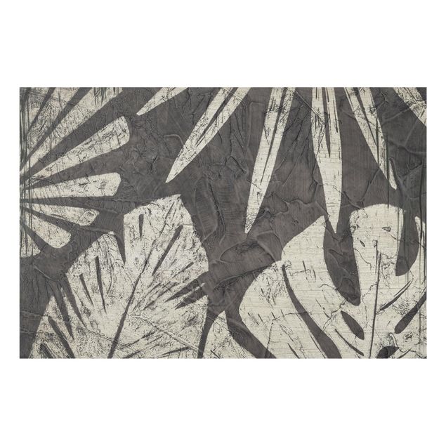 Splashback - Palm Leaves Dark Grey Backdrop