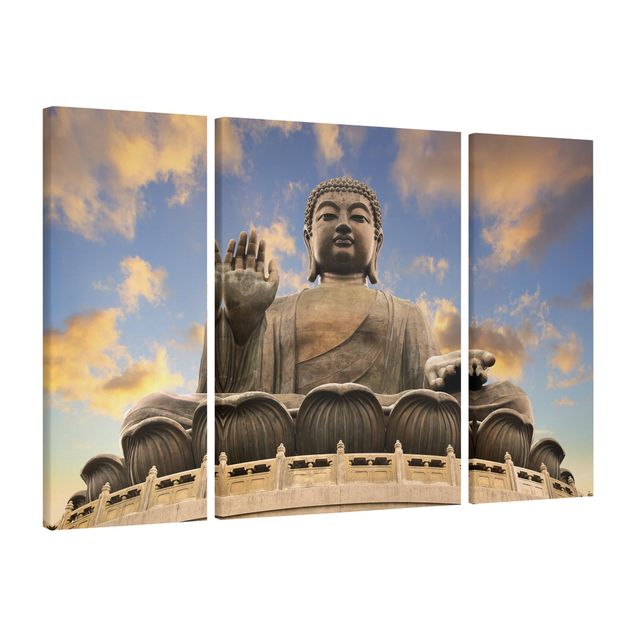 Print on canvas 3 parts - Big Buddha
