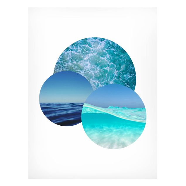 Magnetic memo board - Oceans In A Circle