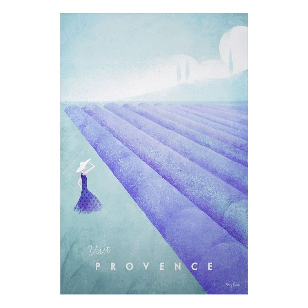 Print on aluminium - Travel Poster - Provence