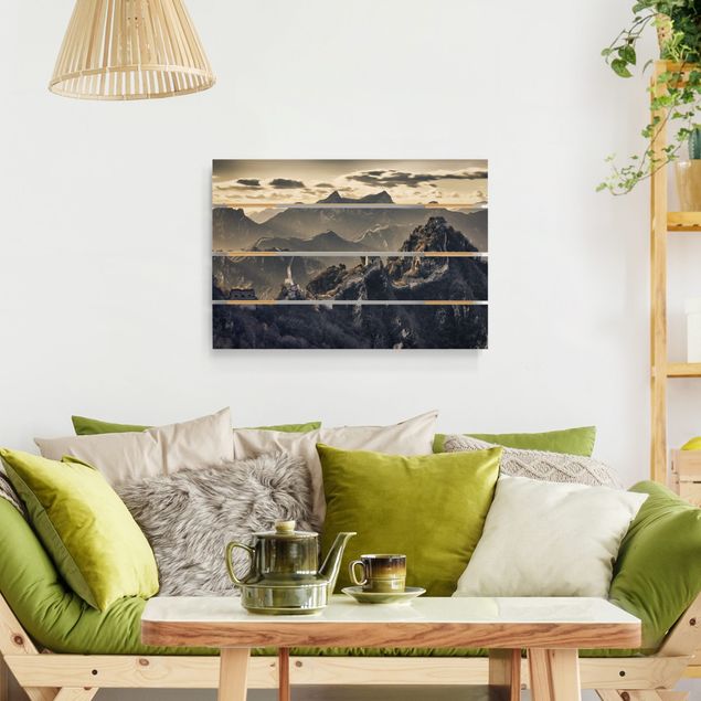 Print on wood - The Great Chinese Wall