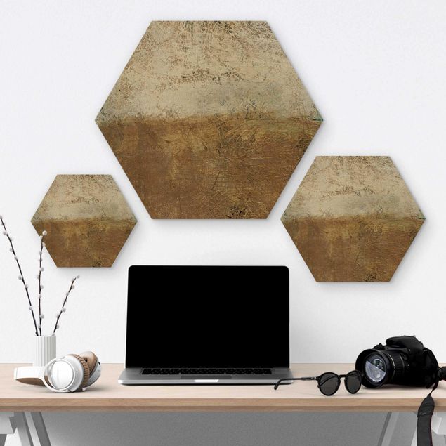 Wooden hexagon - Elements Of Life