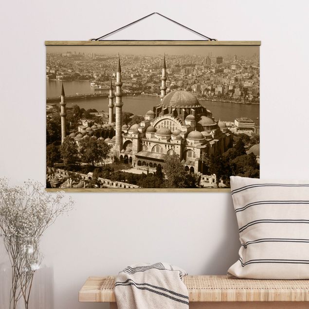 Fabric print with poster hangers - Old Mosque