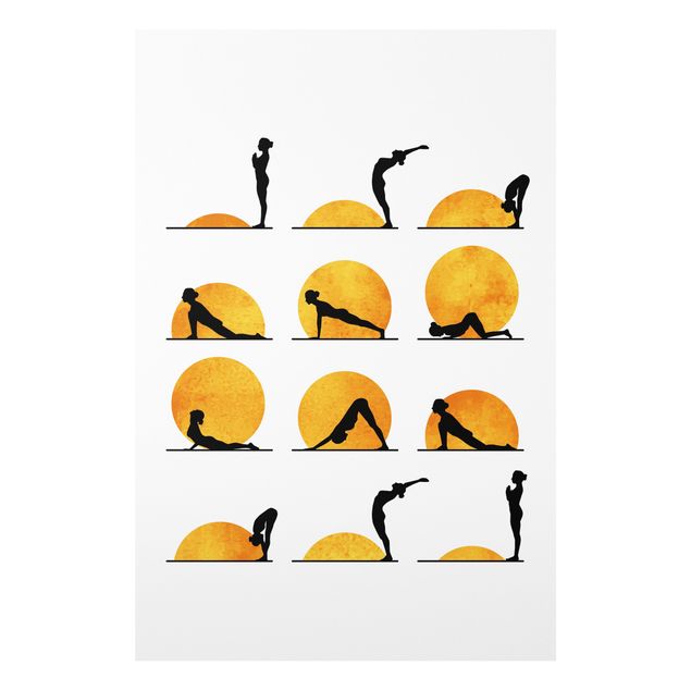 Print on forex - Yoga - Sun Salutation