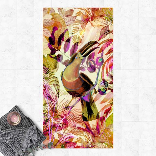 Balcony rugs Colourful Collage - Toucan