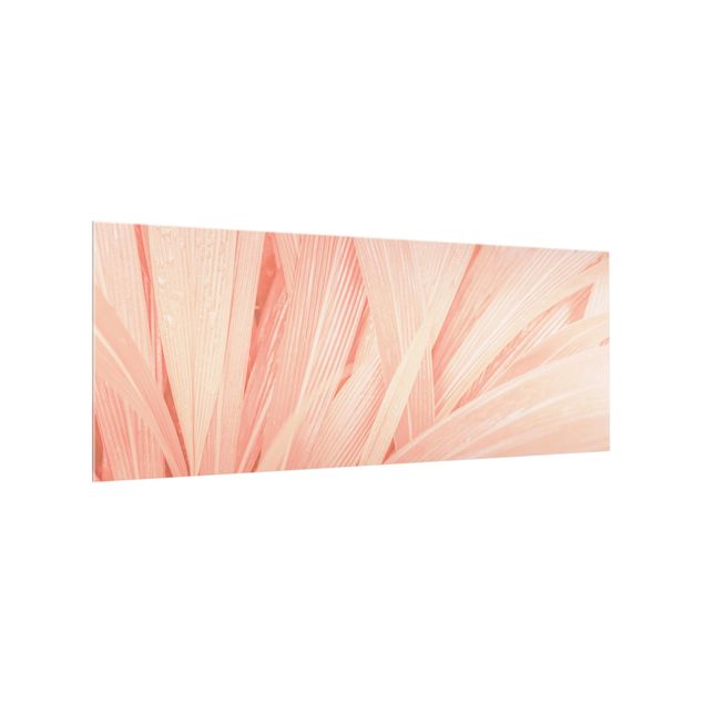 Splashback - Palm Leaves Light Pink