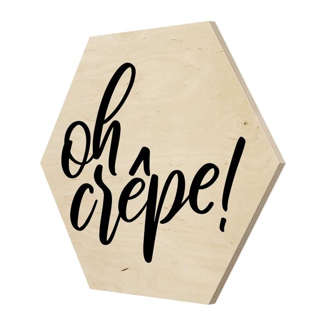 Wooden hexagon - Oh Crêpe!