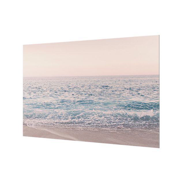 Splashback - Reddish Golden Beach In The Morning - Landscape format 3:2