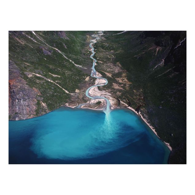 Glass Splashback - River In Greenland - Landscape 3:4