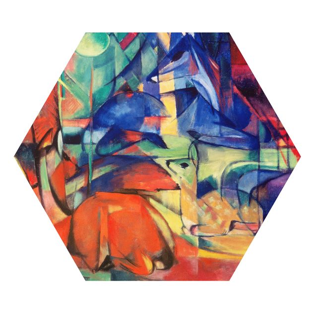 Forex hexagon - Franz Marc - Deer In The Forest