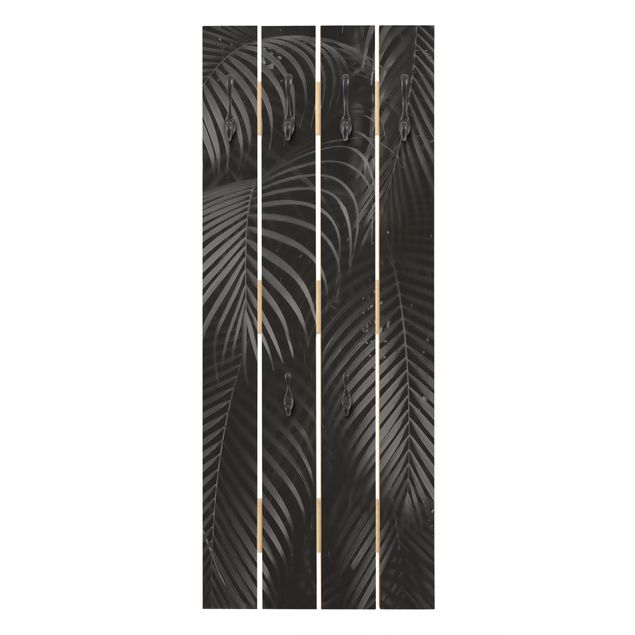 Coat rack - Black Palm Fronds