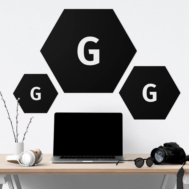 Forex hexagon - Letter Black G