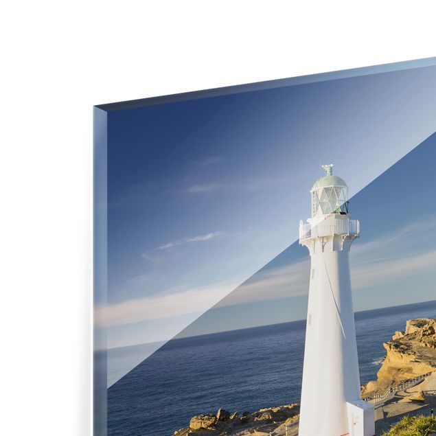 Glass Splashback - Castle Point Lighthouse New Zealand - Square 1:1