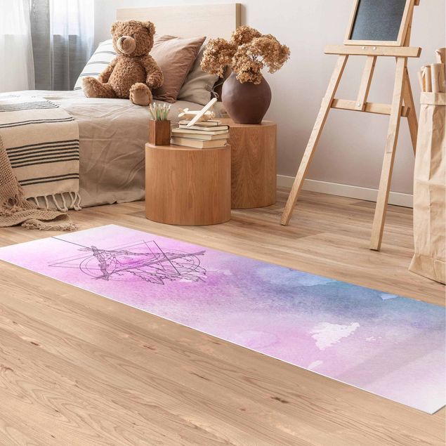 Runner rugs Boho Dream Catcher Watercolour