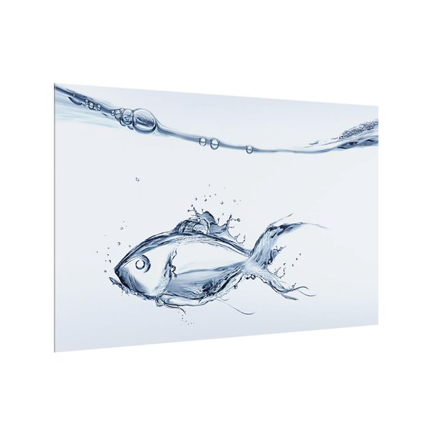 Splashback - Liquid Silver Fish