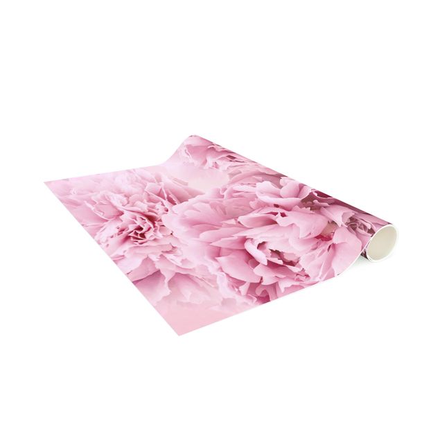contemporary rugs Pink Peonies