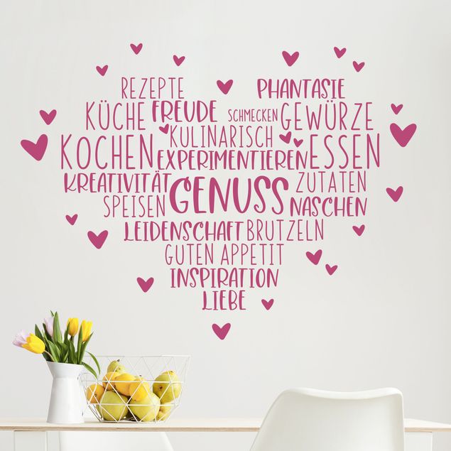Inspirational quotes wall stickers Heart Enjoyment