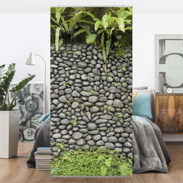 Room divider - Stone Wall With Plants