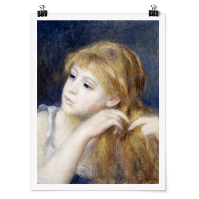 Poster art print - Auguste Renoir - Head of a Young Woman