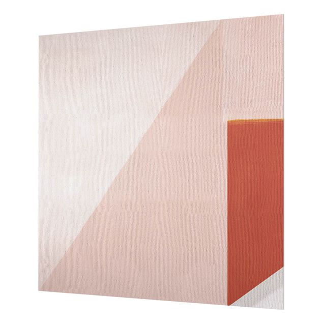 Splashback - Pink Geometry - Square 1:1