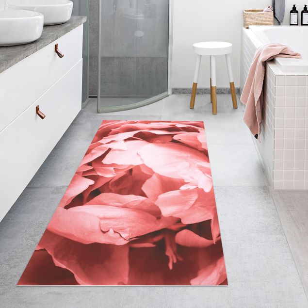 Runner rugs Peony Blossom Coral