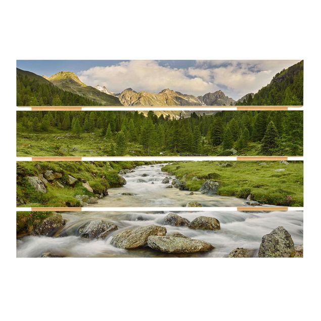 Print on wood - Debanttal Hohe Tauern National Park