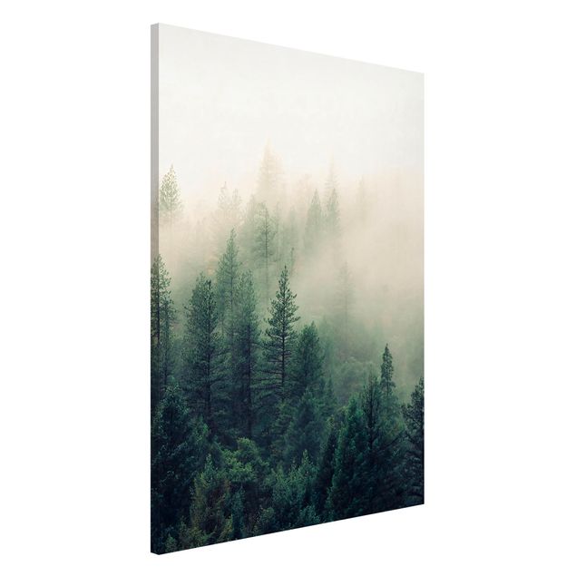 Magnetic memo board - Foggy Forest Awakening