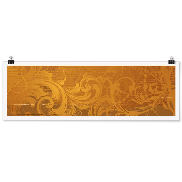 Panoramic poster - Golden Baroque