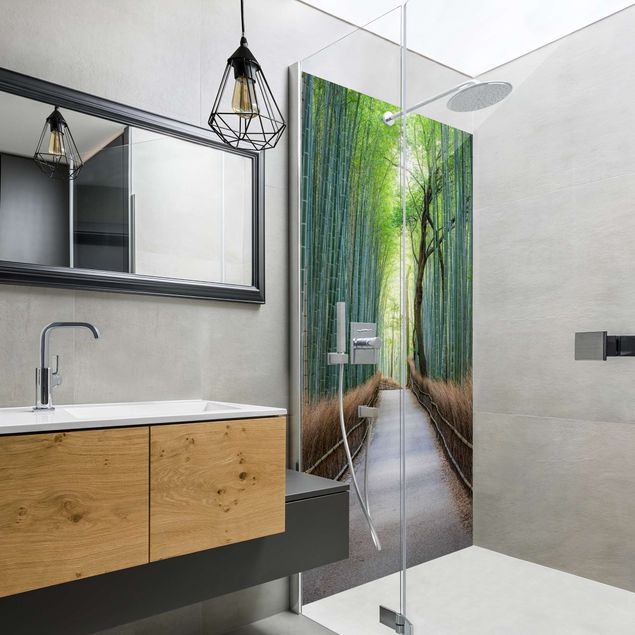 Shower wall cladding - The Path Through The Bamboo