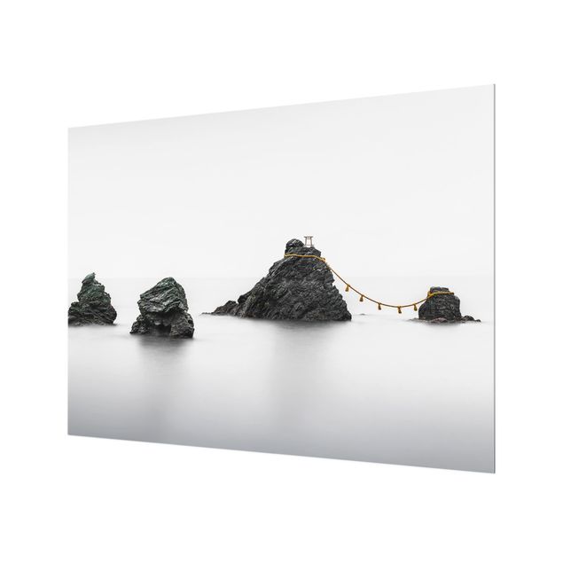 Splashback - Meoto Iwa - The Married Couple Rocks - Landscape format 4:3