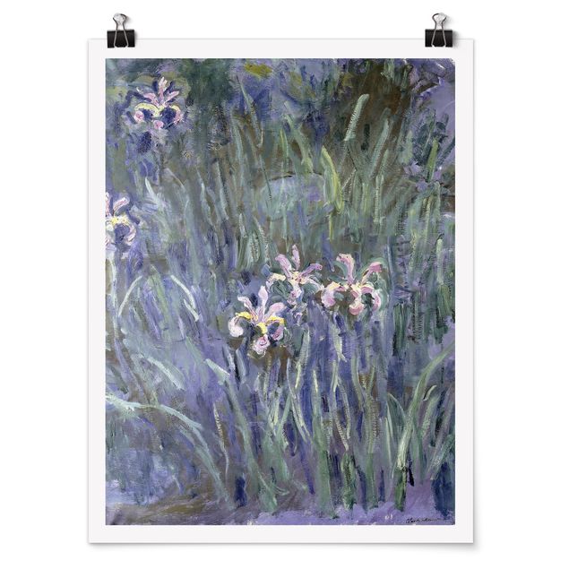 Poster art print - Claude Monet - Iris
