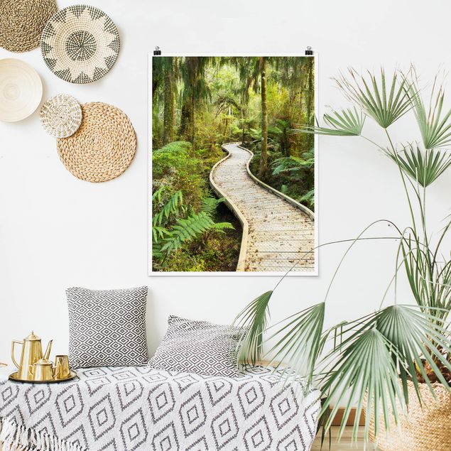 Poster forest - Path In The Jungle